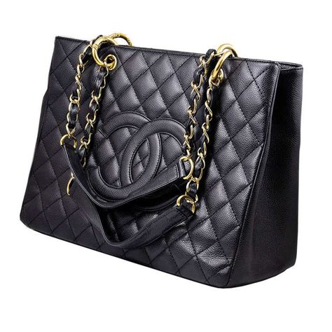 chanel black gst for sale|Chanel gst bag price.